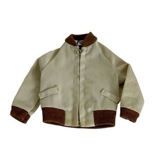 Vintage Barbie KEN Doll Khaki Windbreaker Jacket by MATTEL - 1962